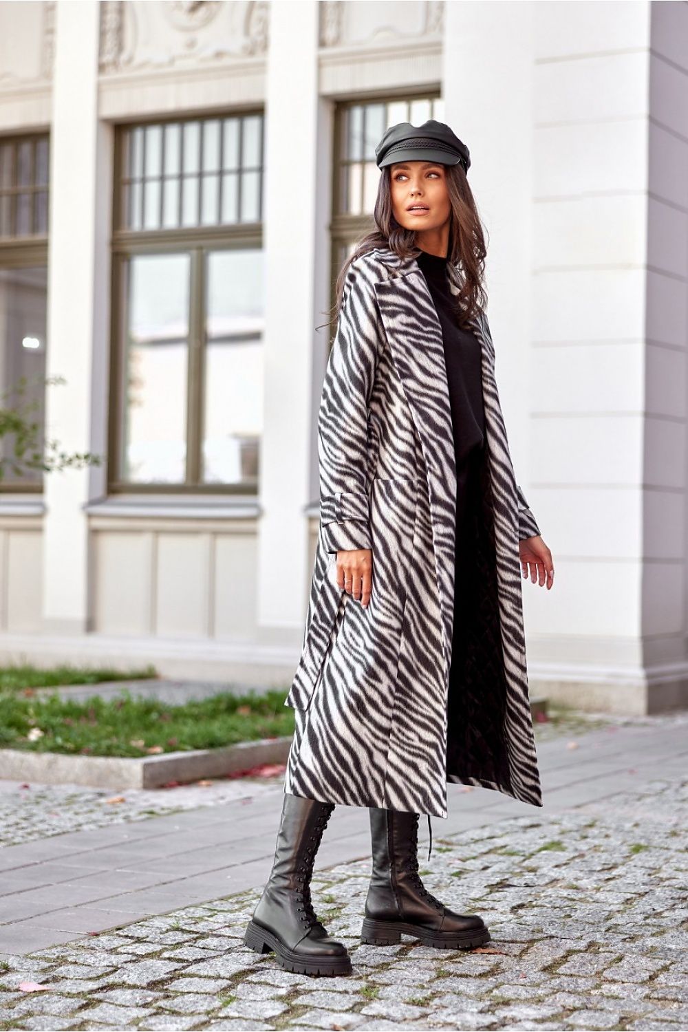 long straight women's coat