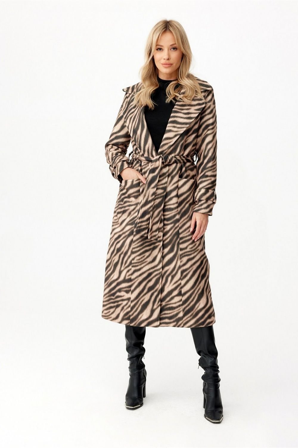 long straight women's coat