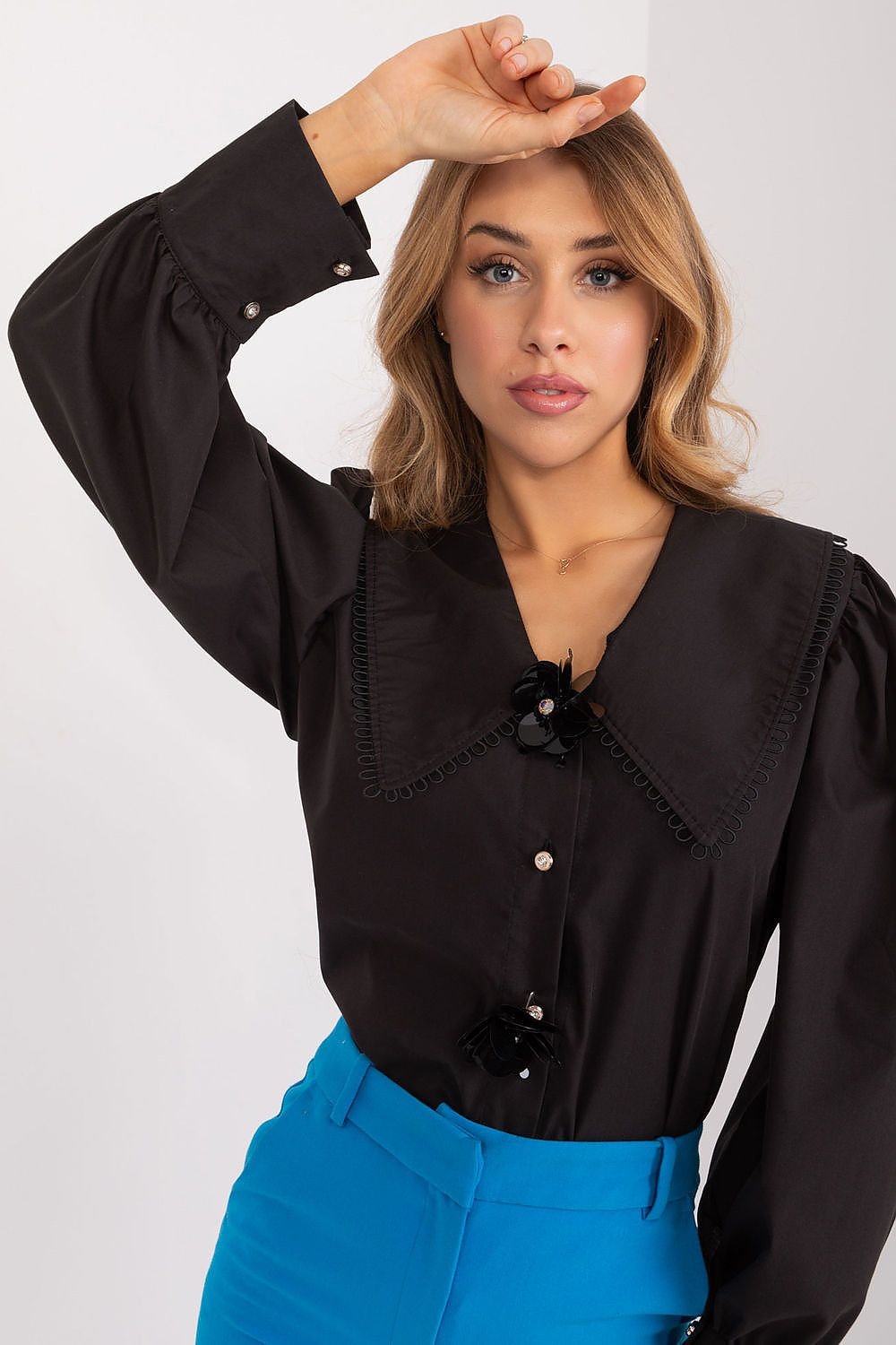 Women elegant classic Long sleeve shirt