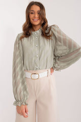 Classic women's button-down Long sleeve shirt