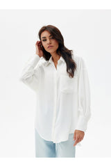 Women cute pocket on the front Long sleeve shirt