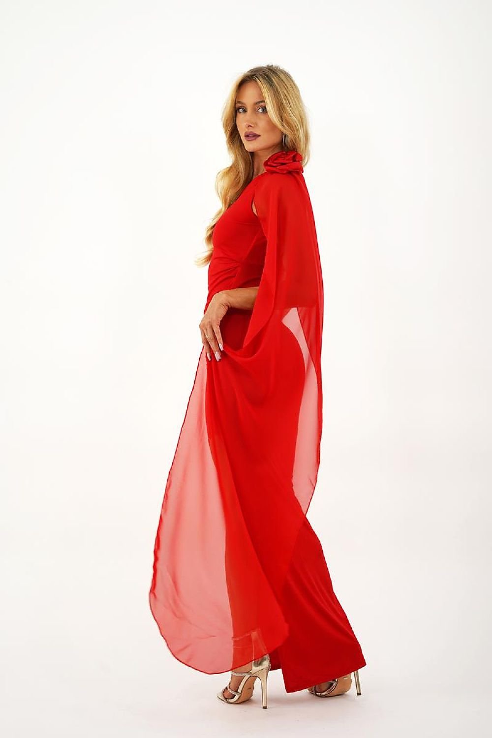 Women one-shoulder maxi evening Long dress