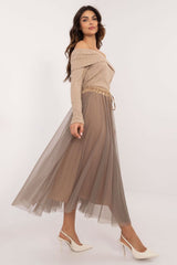 Casual tulle midi skirt, perfect for everyday outings