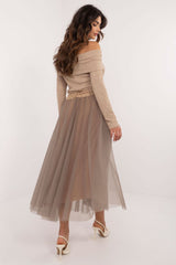 Casual tulle midi skirt, perfect for everyday outings