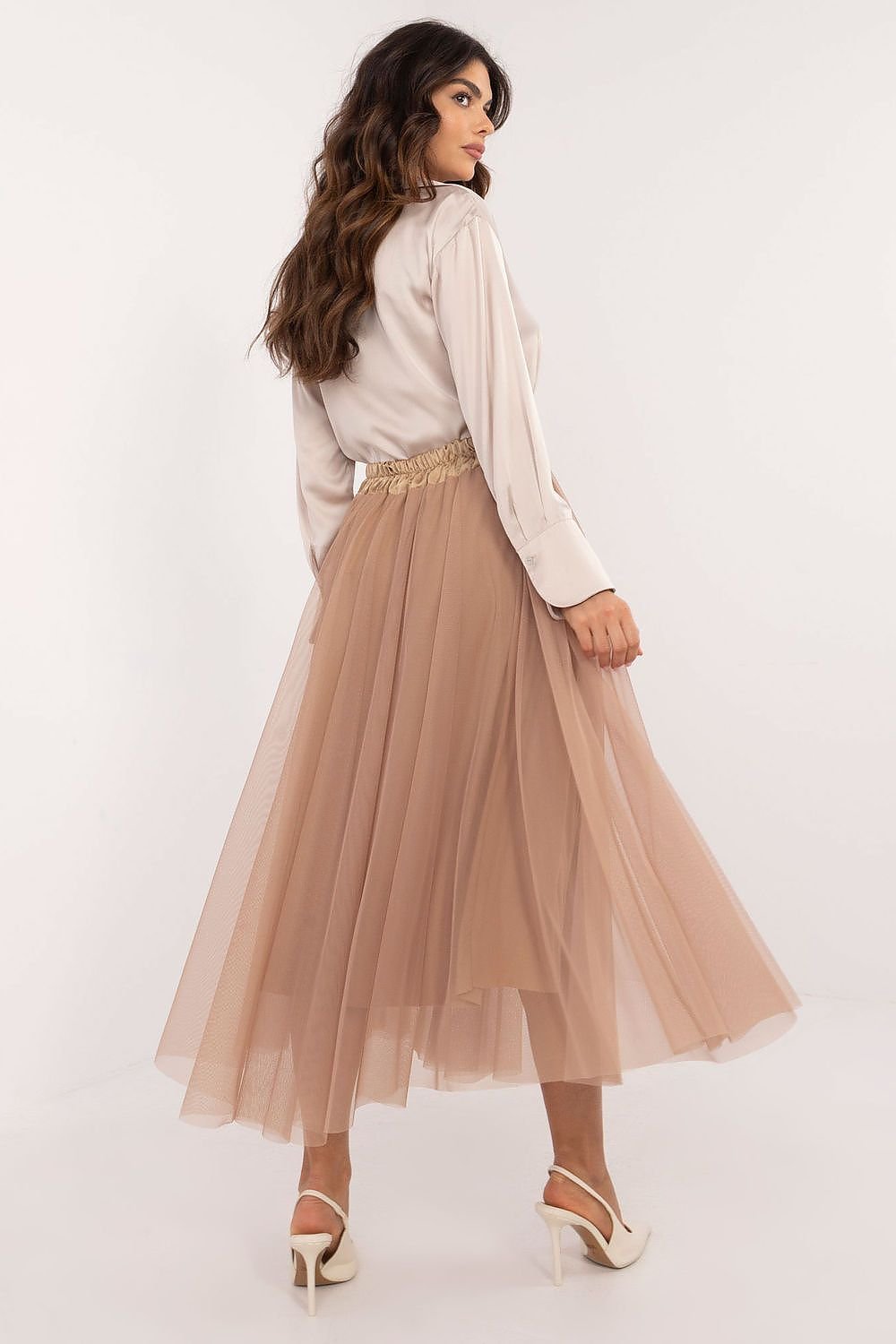 Casual tulle midi skirt, perfect for everyday outings