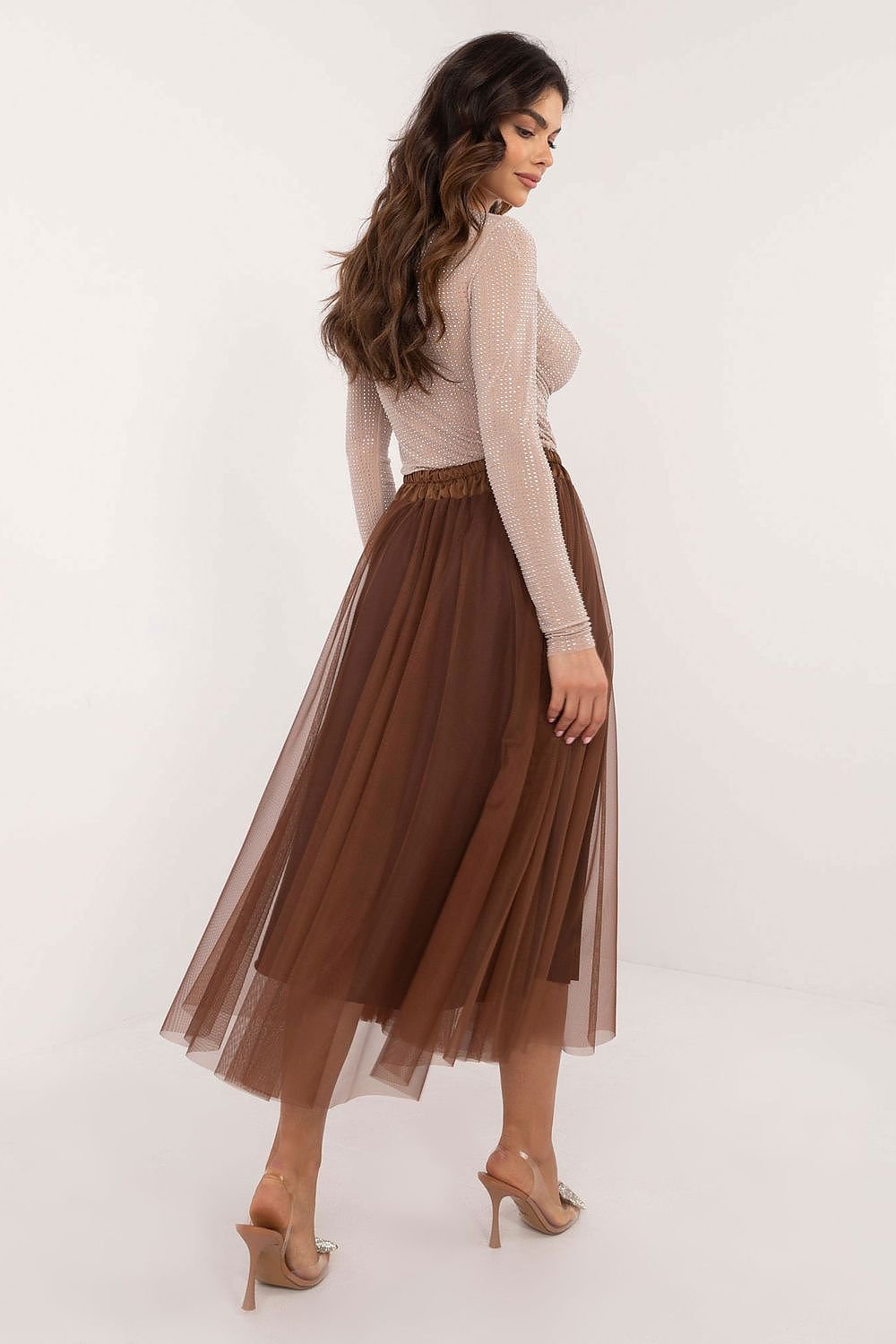 Casual tulle midi skirt, perfect for everyday outings