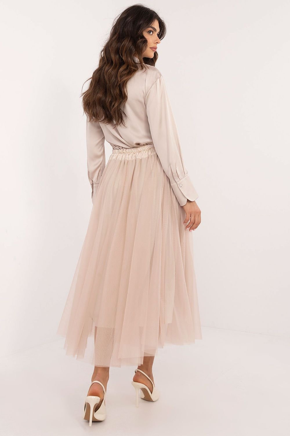 Casual tulle midi skirt, perfect for everyday outings