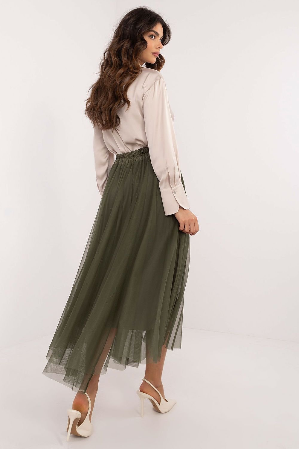 Casual tulle midi skirt, perfect for everyday outings