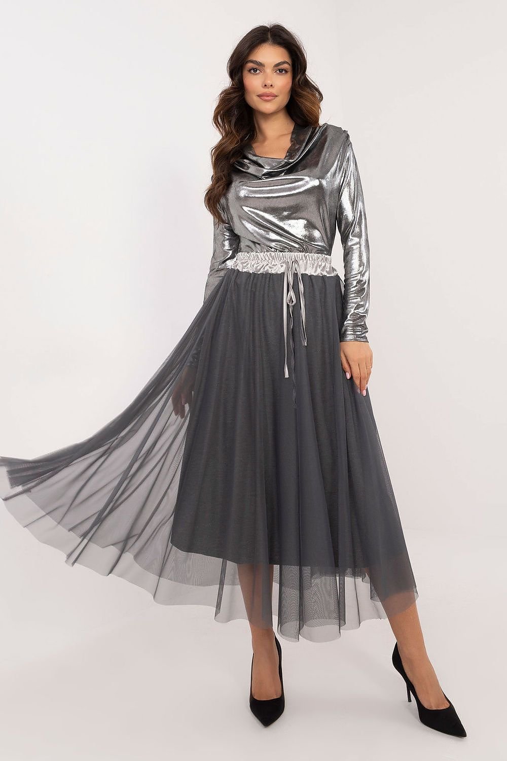 Casual tulle midi skirt, perfect for everyday outings