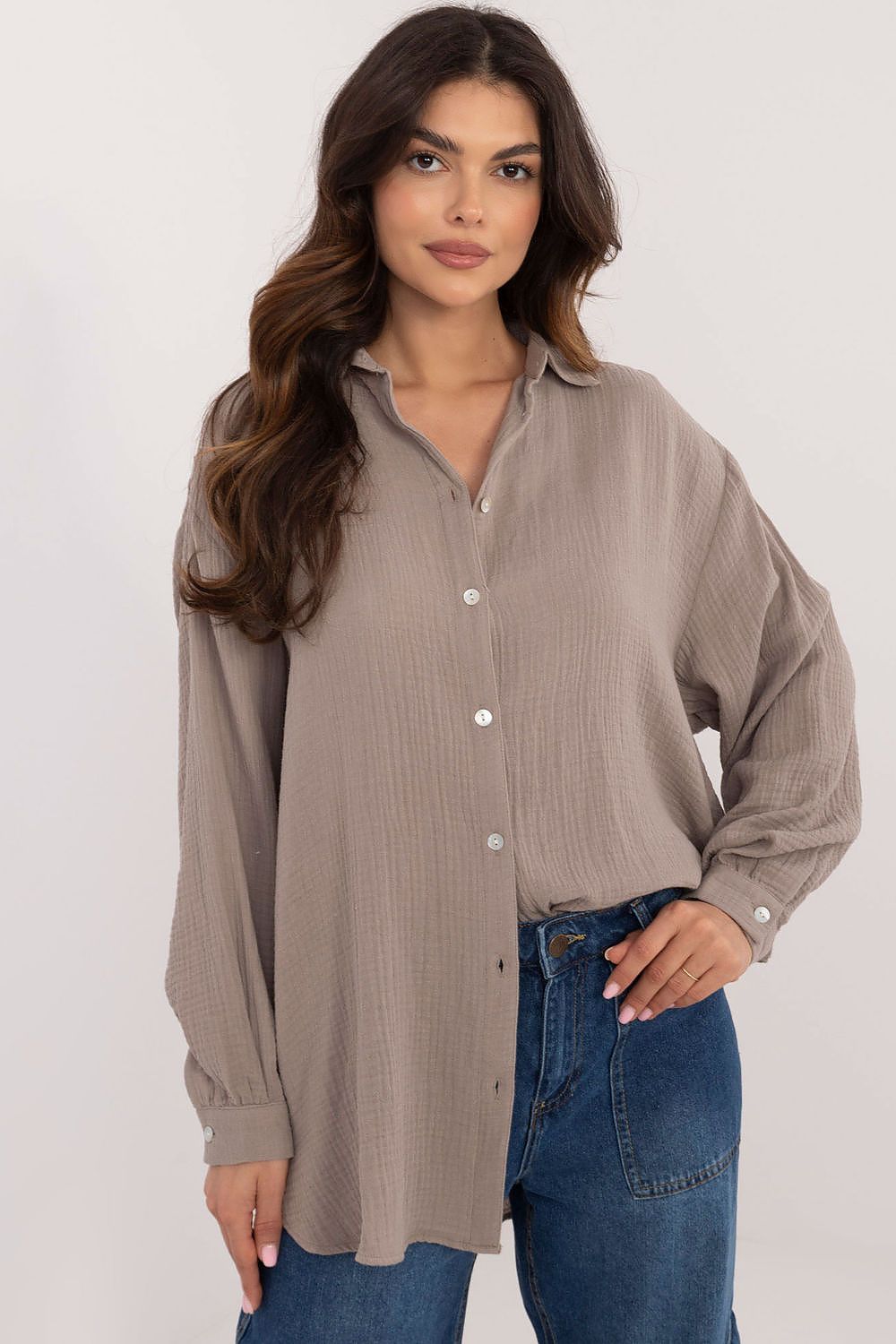 Women casual Long sleeve shirt