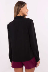 An elegant women's shirt with long sleeve