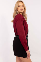 Casual women's shirt with long sleeve