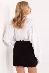 Women  elegant mini skirt with pleats