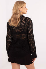 Women's lace shirt is an elegant proposition with long sleeve