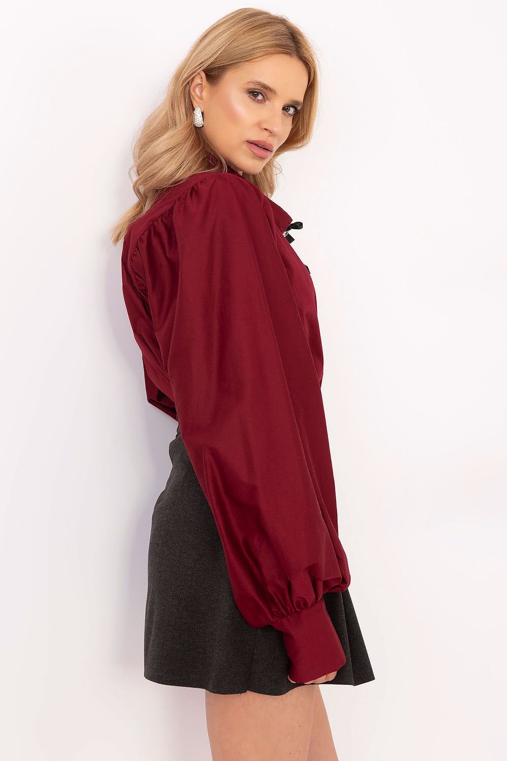 classic women's shirt with long sleeve