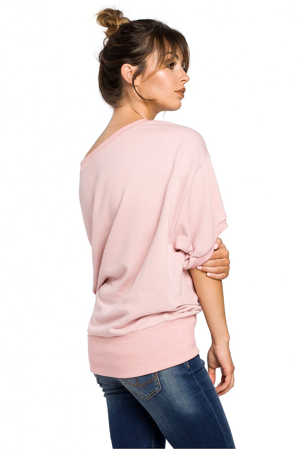 soft ribbed knit Sweatshirt