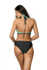 Elegant, one-piece monokini swimsuit with breast shaping cups.