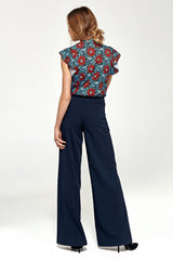 Women trousers in a palazzo cut with flared