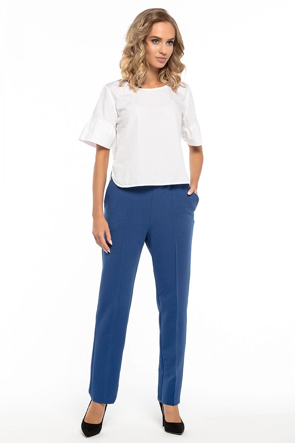 Elegant trousers with edge and pockets