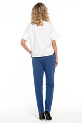 Elegant trousers with edge and pockets