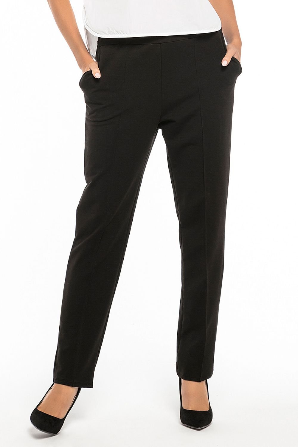 Elegant trousers with edge and pockets