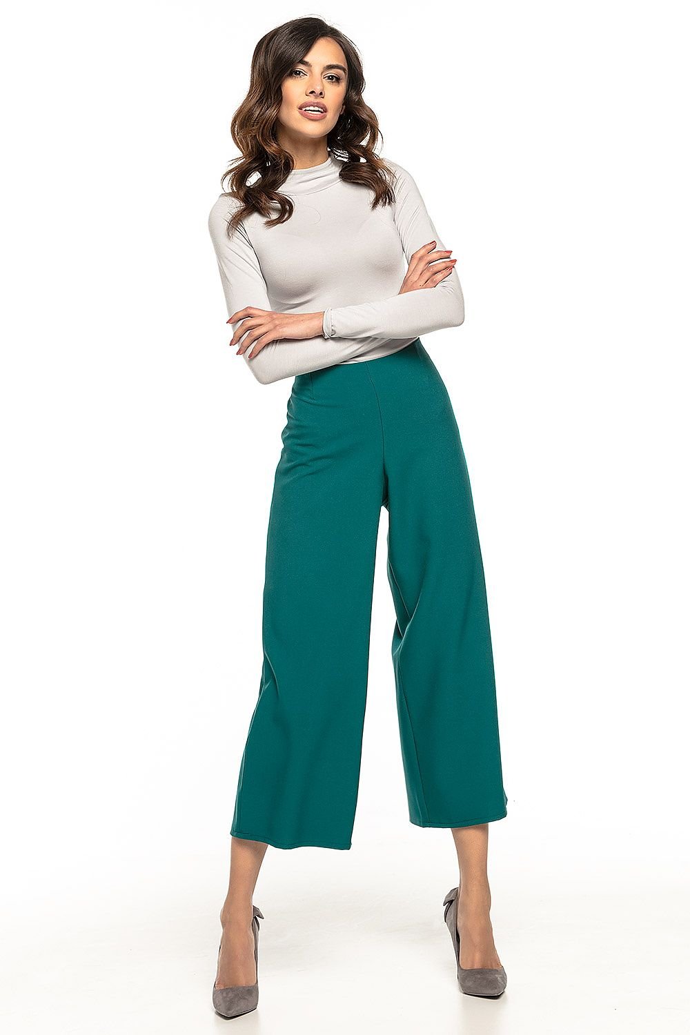 High waisted trousers