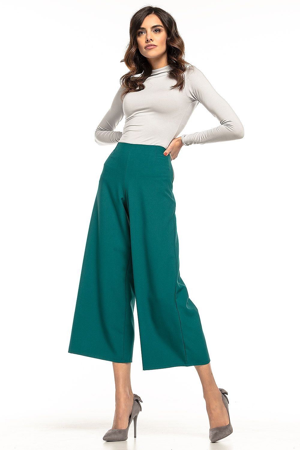 High waisted trousers