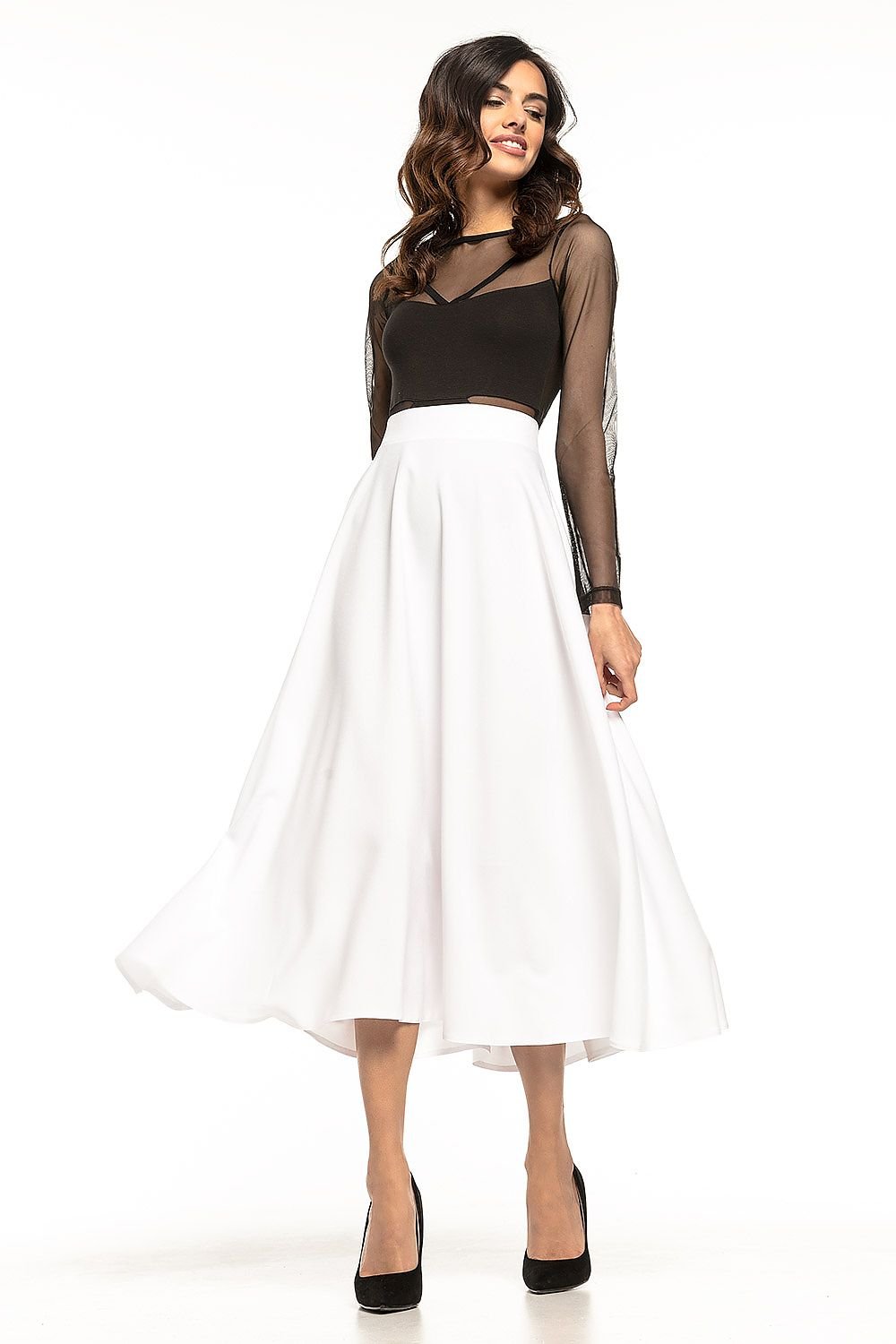 Beautiful fabric midi skirt for women