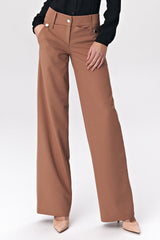 women's trousers in a fashionable palazzo cut