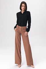 women's trousers in a fashionable palazzo cut