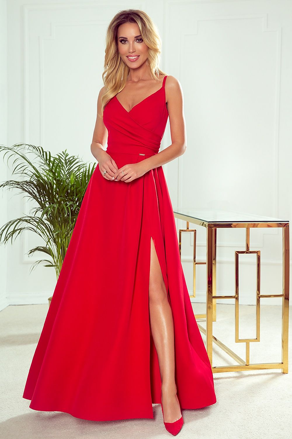 elegant long strapless maxi dress