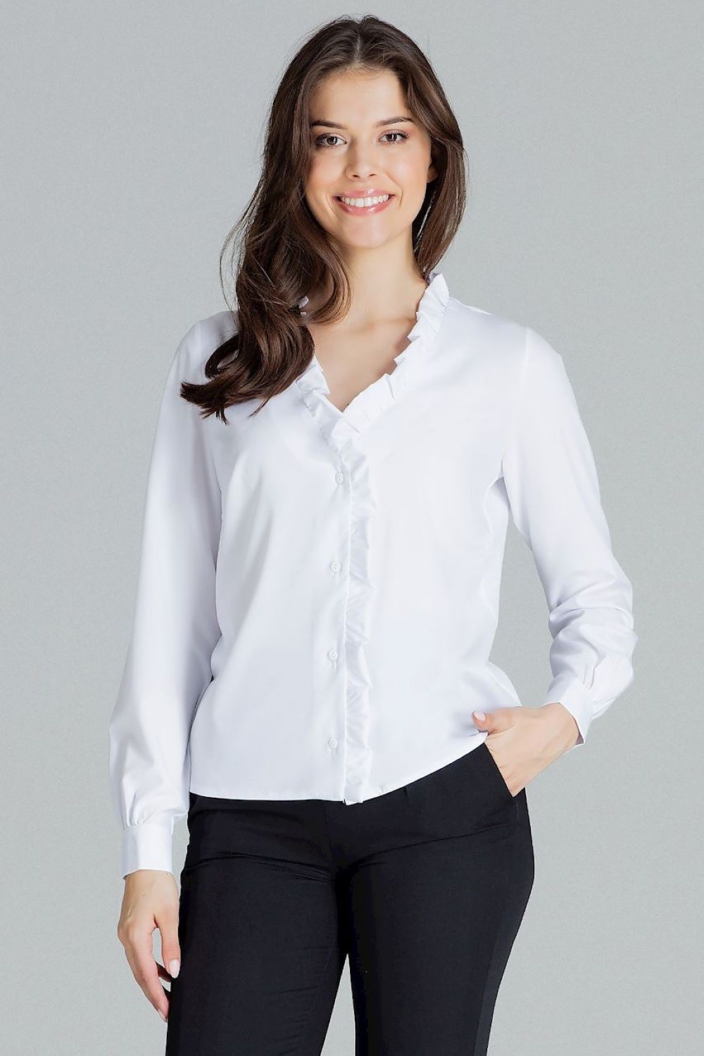 Black classic straight shirt