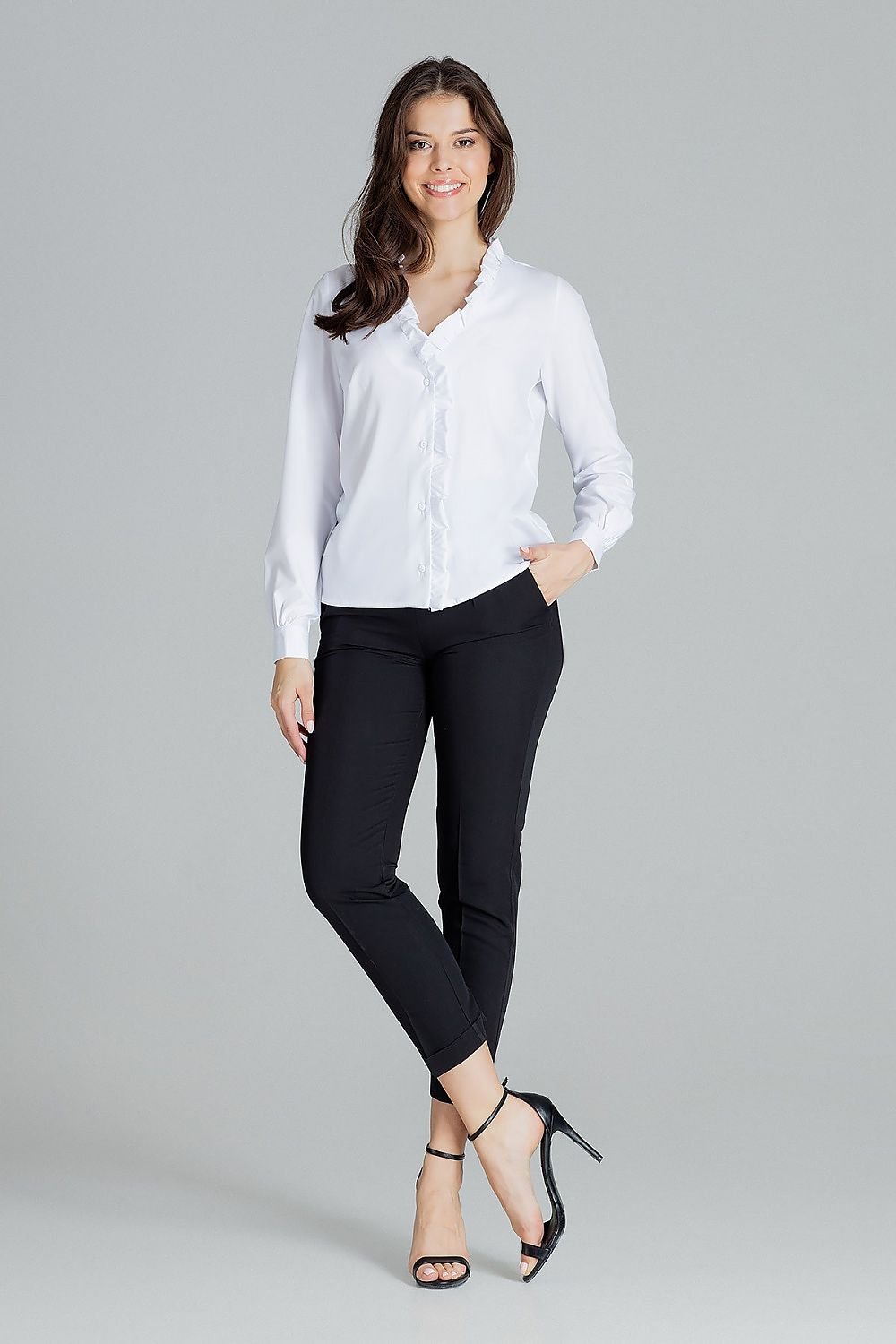 Black classic straight shirt