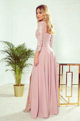 Women elegant long lace maxi dress