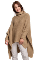 winter turtleneck poncho