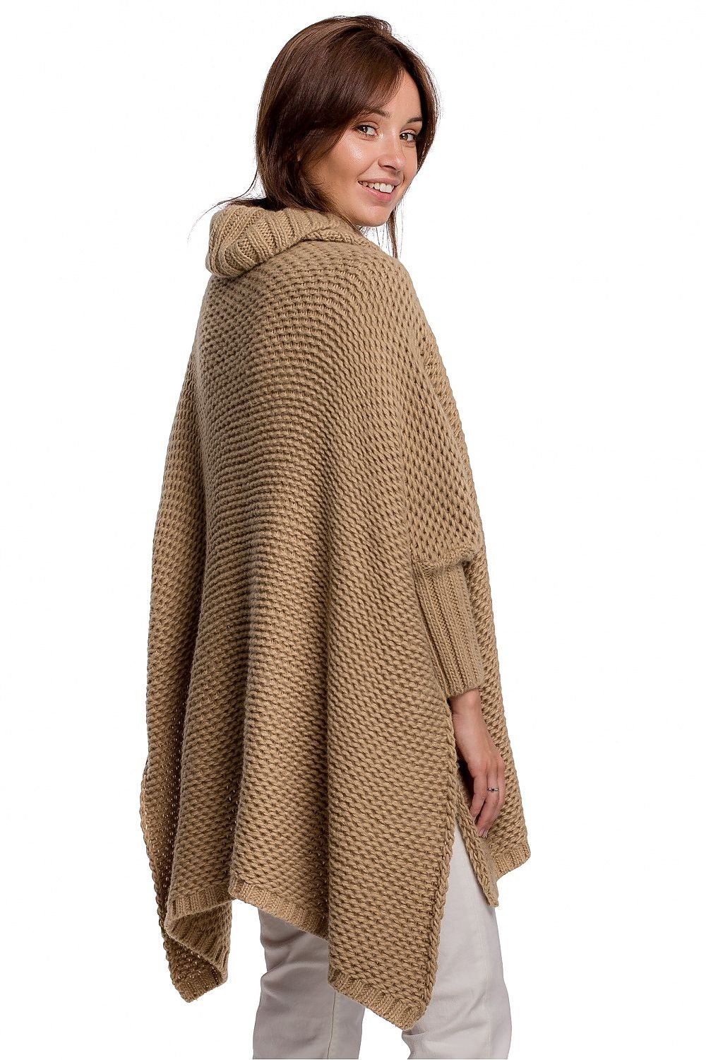 winter turtleneck poncho