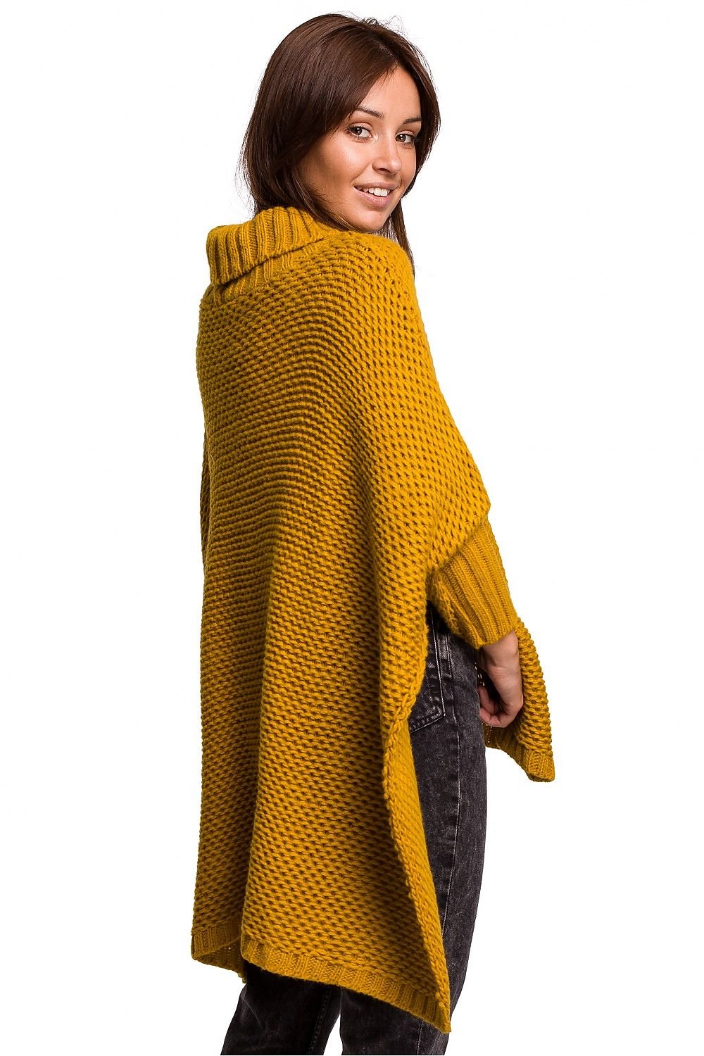 winter turtleneck poncho