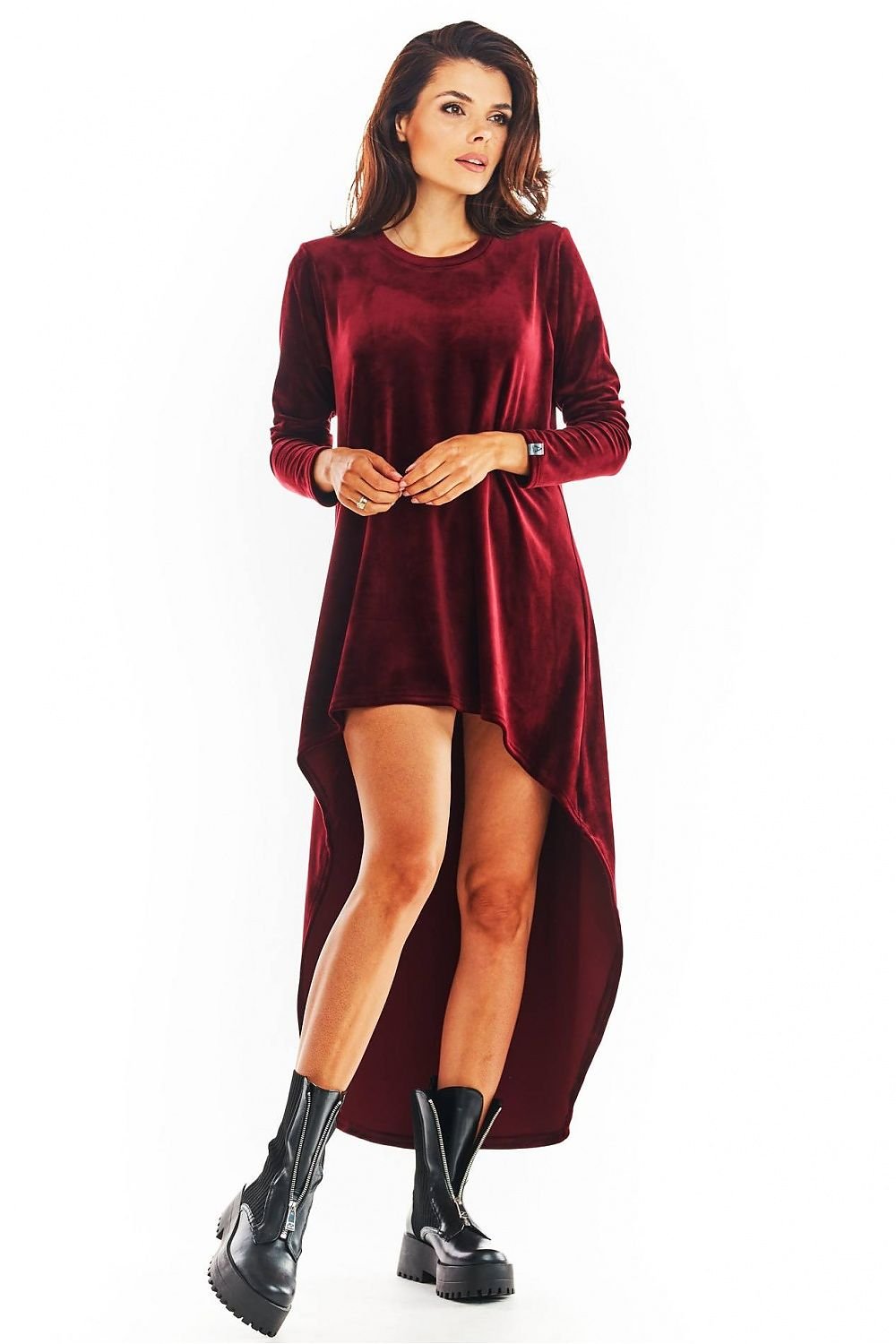 Women fashion long sleeves Day dress