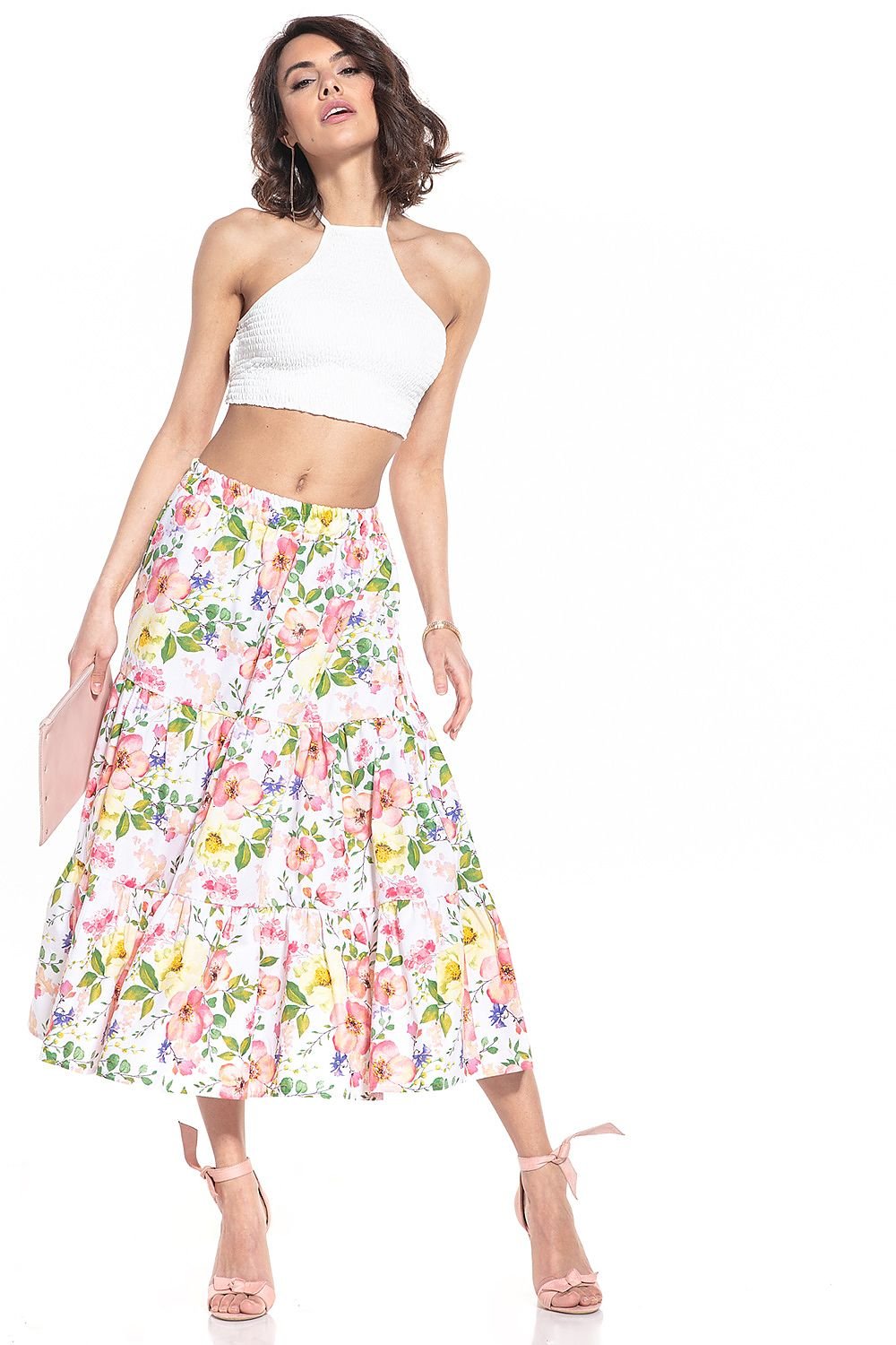 Long Skirt in a floral pattern