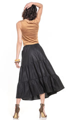 Women Long skirt Cotton Fabric