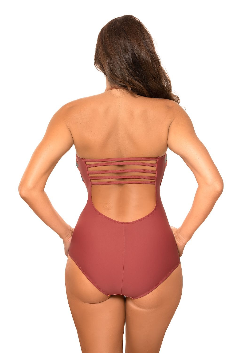 One-piece swimsuit made of Italian fabric for women