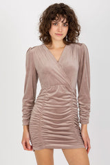 Women evening party  dress with long sleeves