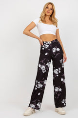 Simple yet elegant pants with wide legs and a high waist