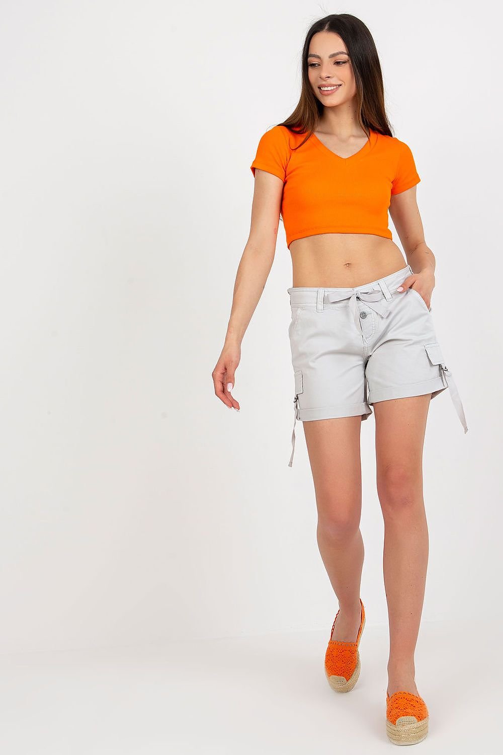 Women's button-down shorts