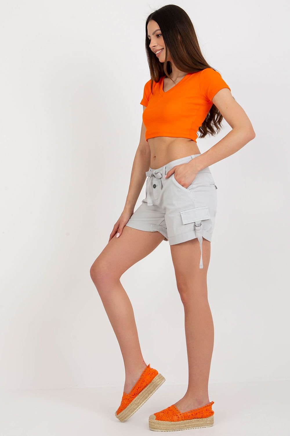 Women's button-down shorts