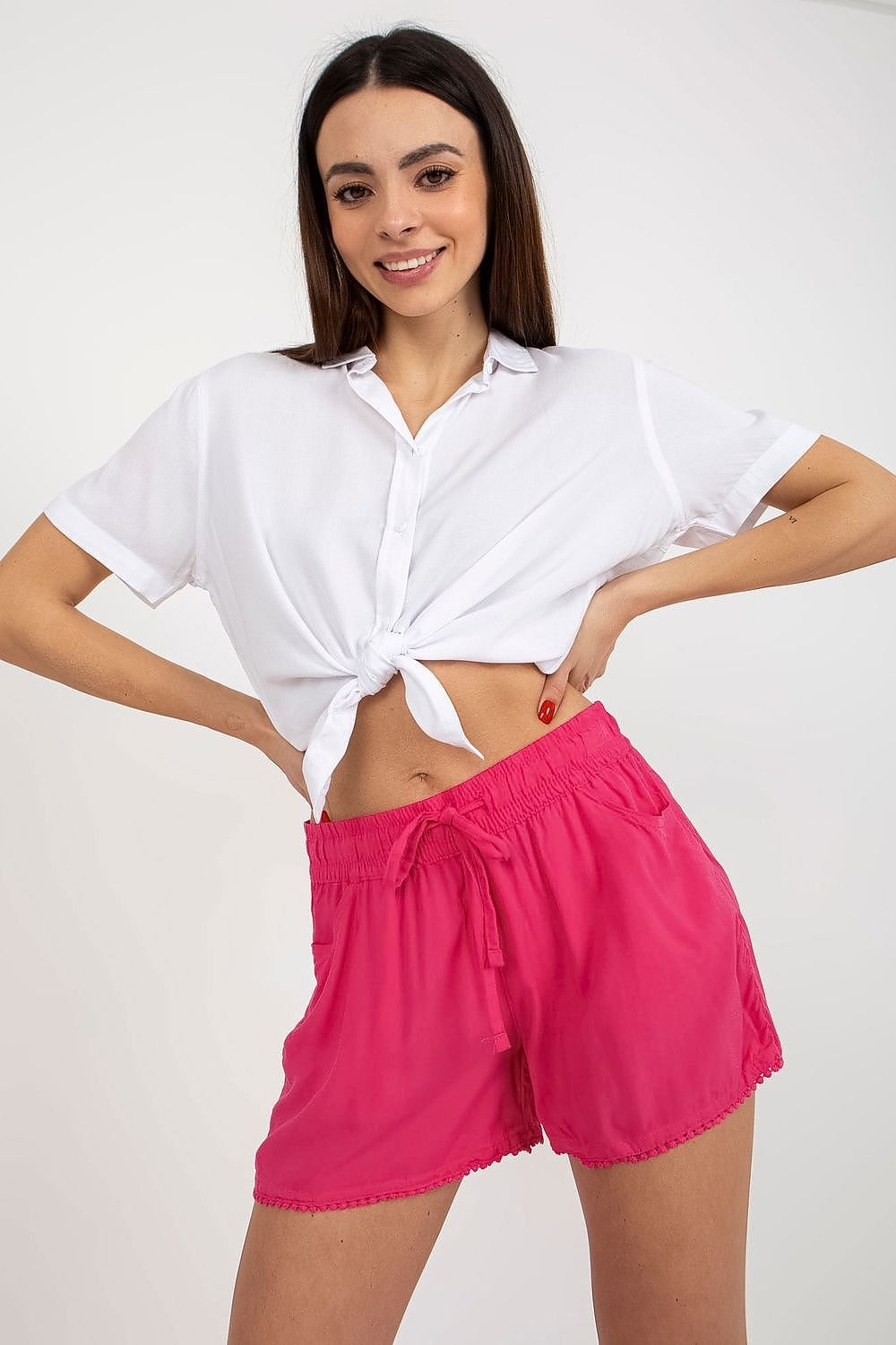 Women's shorts with tie waist