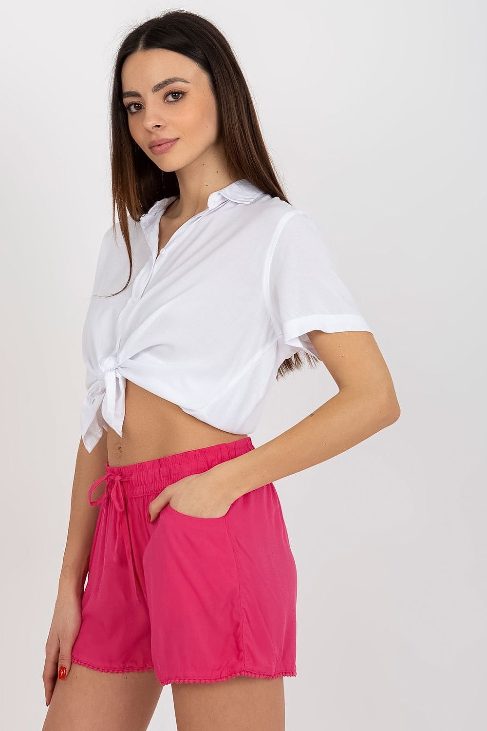 Women's shorts with tie waist