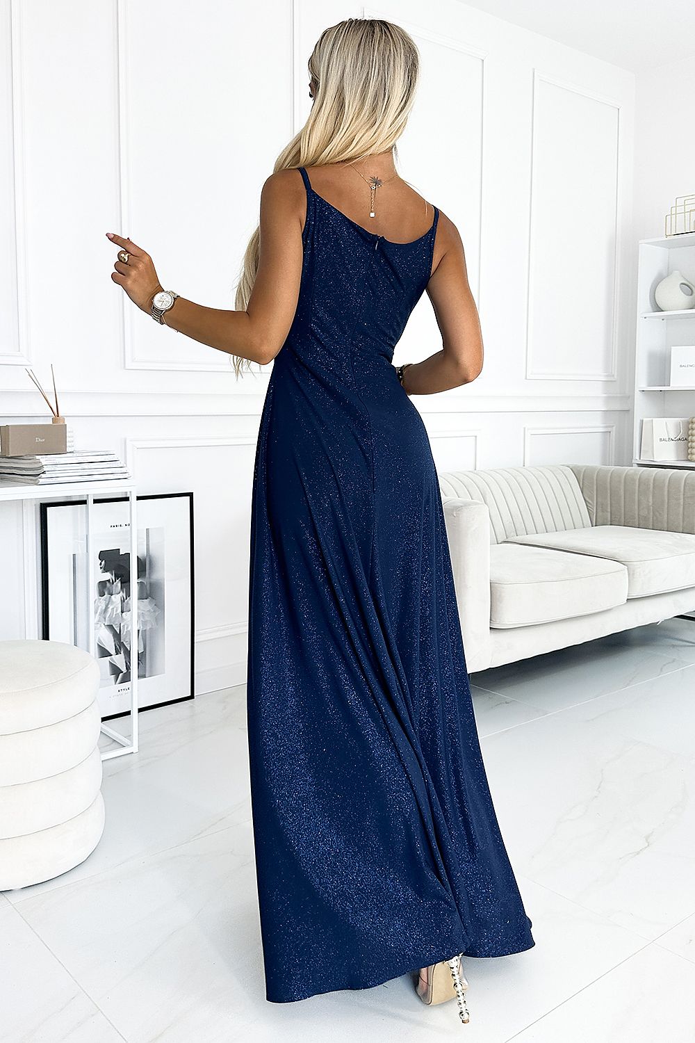 elegant long strapless maxi dress